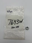 Harley-davidson Hex Nut Part # 7643W. Fixed Price $9.00.