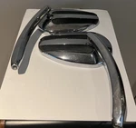 Oem Harley Davidson Chrome & Rubber Mirrors Billet Style Sportster Dyna Softail. Fixed Price $58.20.