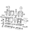 Genuine Mopar Rear Seat Cushion Cover 7EN50BD3AA. Fixed Price $770.50.