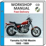 Yamaha XJ700 Maxim 1985 1986 1987 1988 1989 Service Repair Shop Manual Cd. Fixed Price $21.99.