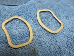37 Harley Ul Wl Dash Panel Window Gaskets 4523-36 Oem? Pair. Fixed Price $20.00.