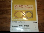 1972 Harley Aermacchi M-65CC Shortster Cylinder Base Head Gaskets Amf. Fixed Price $20.55.