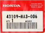 Genuine Honda Dust Seal Part Number 43109-MA3-006. Fixed Price $12.99.
