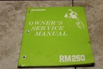 Suzuki RM250 Service Manual 99011-28E50-03A. Fixed Price $24.99.