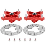 Front Wheel Hubs Red L+r & Brake Discs For Honda TRX250X 2009-2014 44615-HN6-A20. Fixed Price $131.98.