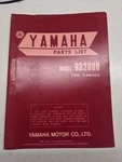 Original Yamaha Oem Parts List Book Model RD200D 1976 1W9-28198-H0. Fixed Price $84.00.