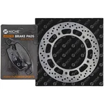 Niche Front Left Brake Rotor Pad Kit For 1990-1995 Suzuki VX800 Semi Metallic. Fixed Price $52.95.