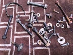1989 Honda CR80R Misc Chassis Frame Hardware Mounts Bolts Oem. Fixed Price $35.00.