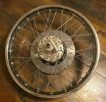 1971-1977 Honda Cb 500 Front Wheel Assembly, Daido Kogyo Co. 44701-300-013. Fixed Price $79.99.