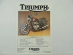 Vintage Triumph Bonneville T140E 750 Brochure L6224. Fixed Price $19.99.