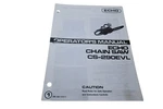 Kioritz Corporation 898 560-1533 Operator's Manual Echo Chain Saw CS-290EVL. Fixed Price $10.99.