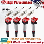 4X Ignition Coils + Iridium Spark Plugs For 2007-2015 Mini Cooper 1.6L UF598. Fixed Price $68.99.
