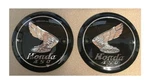 New 1965-1968 Honda CB450 Ko Black Bomber Gas Tank Badge Emblems Nos.... Fixed Price $96.00.