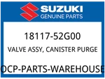 Suzuki Oem Part 18117-52G00 Valve,canister Purge. Fixed Price $131.40.