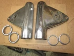 Oem Left Right Chrome Headlamp Bracket Dogears 74 77 Suzuki GT750 51540-31201. Fixed Price $46.00.