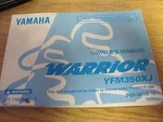 Oem Yamaha Owners Manual 1996 Warrier YFM350XJ Lit 11626-10-28. Fixed Price $39.99.