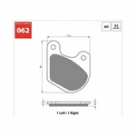 Goldfren Brake Pads 062S3 Replacement For Harley Davidson 43395-80 / 44099-77. Fixed Price $10.79.