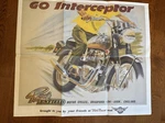 Royal Enfield Go Interceptor Fold Out Domi Racer Poster Motorcycle C2767. Fixed Price $45.00.