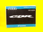 Nos Honda CBR1000RR Cbe 2006 Genuine Owner's Service Manual Oem 31MEL620. Fixed Price $41.89.
