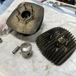 1977-78 Suzuki RM100 Top End Cylinder & Head 51.5 Bore .060 Wiseco. Fixed Price $89.99.