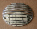Harley Shovelhead Flh Chrome Finned Outer Cubic Inch Derby Cover 3 Hole (804. Fixed Price $79.99.