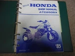 Oem Honda Shop Repair Manual & Binder 1985. Fixed Price $90.00.