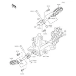 Kawasaki Genuine KX450 Step Bracket Rh 32054-0088 Oem. Fixed Price $80.00.