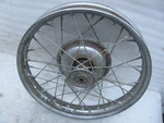 Old Chrome 18" Front Wheel Harley Davidson Flathead 45 Wldr Wr Wla Wlc. Fixed Price $625.00.