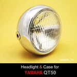 Yamaha QT50 Yamahopper Moped Mini Bike Headlight + Rim Ring Chrome Bucket Case. Fixed Price $59.99.
