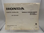1983 Honda Engines GV400K Parts Catalog General Purpose HC1591981. Fixed Price $14.95.