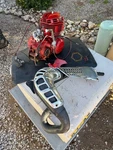 1981 1982 Honda 250R Atc Motor Carb Expansion Pipe Heat Shields Conplete*. Fixed Price $1150.00.