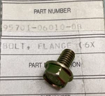 Qty 2 New Genuine Honda 95701-06010-08 Bolt Flange 6X10. Fixed Price $9.40.