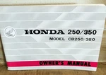 Oem Factory Honda CB250 CB350 Owners Manual W/ Wiring Diagram 1968. Fixed Price $109.00.