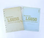 86 87 Suzuki Savage Service Manual + LS650H Supplement 99500-36060-03E. Fixed Price $29.95.