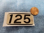 Reproduction Yamaha AT1 Side Cover Oil Tank Decal 1B-2A. Fixed Price $14.99.