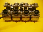 Honda CB500 Keihin Four Carburetor Set With Manifolds Used Lower Price !!!. Fixed Price $249.99.