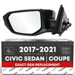 Honda Civic Driver Side Mirror Replacement - Powered Adjustment, Manual Fold,.... Fixed Price $72.99.