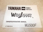 Nos Oem Yamaha Owner Manual WJ500F 1988 14 Chapters LIT-18626-00-84. Fixed Price $21.99.