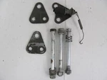 1972 Suzuki TS90 Engine Mounting Plates & Brake Lamp Switch Bracket. Fixed Price $20.00.