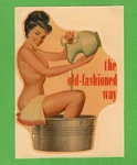 Vintage Original 1948 Souvenir "the Old-fashioned Way" Pinup Water Decal Art Gem. Fixed Price $39.49.