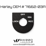 Harley Ignition Switch Plate -oem # 71436-98 & 71662-03A. Fixed Price $10.00.