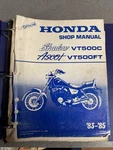 Honda Factory Shop Service Manual Shadow Ft Ascot 83-85 61MF503. Fixed Price $32.99.