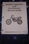 Suzuki DR250F Assembly And Pre-delivery Service Guide. Fixed Price $24.99.