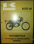 1976 1977 Kawasaki KE125-A4 Assembly & Preparation Manual Factory Original. Fixed Price $36.34.