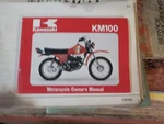 Kawasaki KM100 Motorcycle Owner's Manual 1981 99920-1120-01. Fixed Price $33.57.
