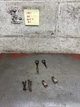 1961 Harley Davidson Aermacchi Sprint Handlebar Clamps Chain Adjusters. Fixed Price $39.95.