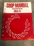 Honda Lawn Mower HRA-21 HRA21 Service Shop Repair Manual Oem. Fixed Price $11.66.