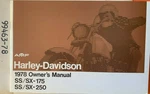 Aermacchi Harley Nos 1978 SX175 SS175 SX250 SS250 Owners Manual 99463-78. Fixed Price $25.98.