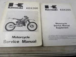 1989 Kawasaki KDX200 Service Manual P/n 99924-1114-01. Fixed Price $28.00.