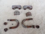 Vintage Oem Rupp Mini Bike Handlebar Riser Clamps, 12"-WHEEL Models, Roadster 2.. Fixed Price $24.95.